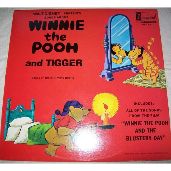 Walt Disney Songs About Winnie The Pooh and Tigger Vinyl Record LP - Picture 1 of 1